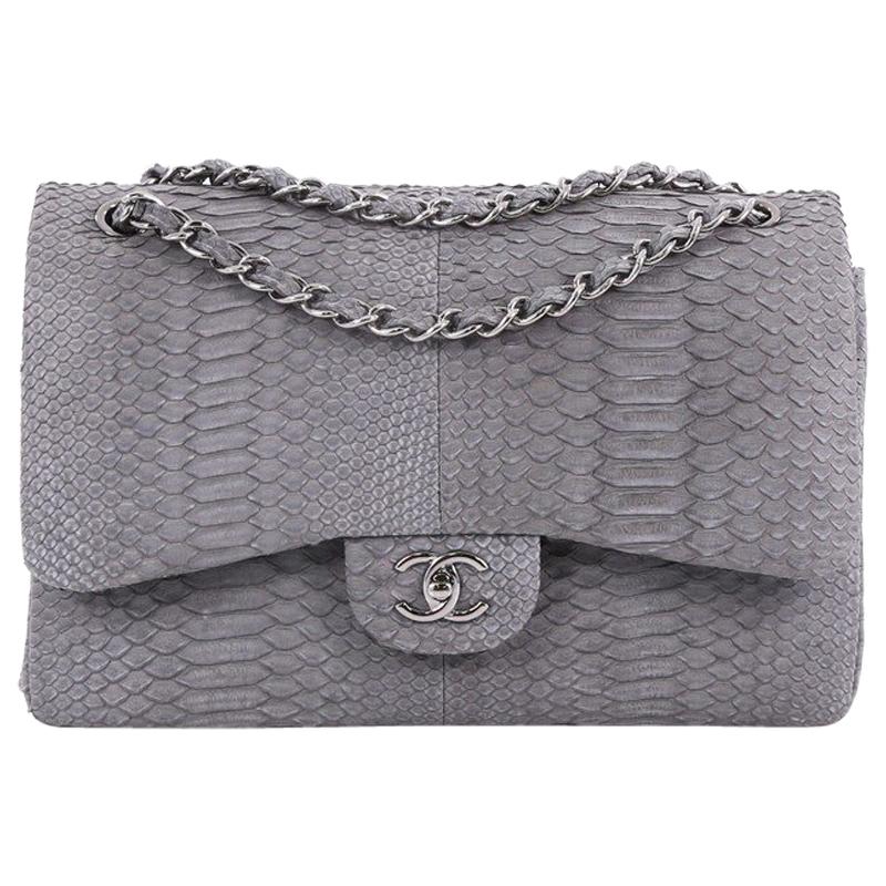 Chanel 16416632 Iridescent Python Leather GoldTone Metal Mini Flap Bag   The Attic Place