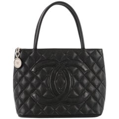 Chanel Medallion Tote Quilted Caviar