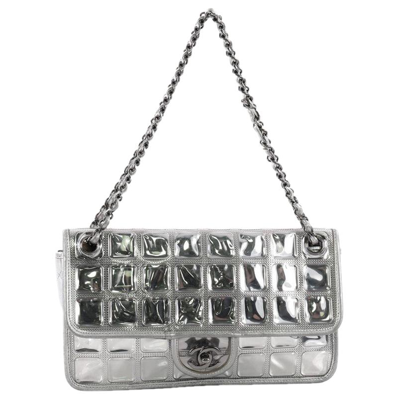 Chanel Ice Cube Flap Bag Quilted Vinyl