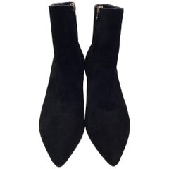 Brian Atwood Black Suede Ankle Boot