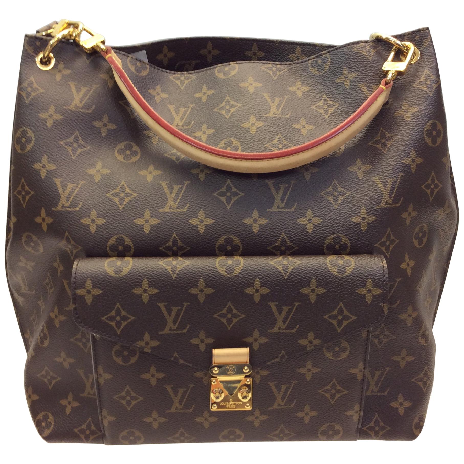 Louis Vuitton Brown Monogram Metis Shoulder Bag For Sale