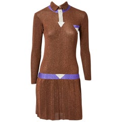 Emanuelle Khanh for Missoni Lurex Knit Dress C. 1966