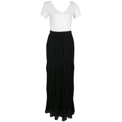 M Missoni Black Lurex Perforated Knit Pleated Skirt M