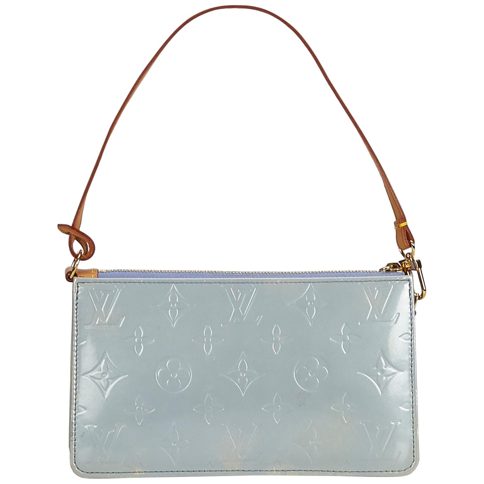 Louis Vuitton Light Blue Porcelain Mama Perles Pochette Handbag