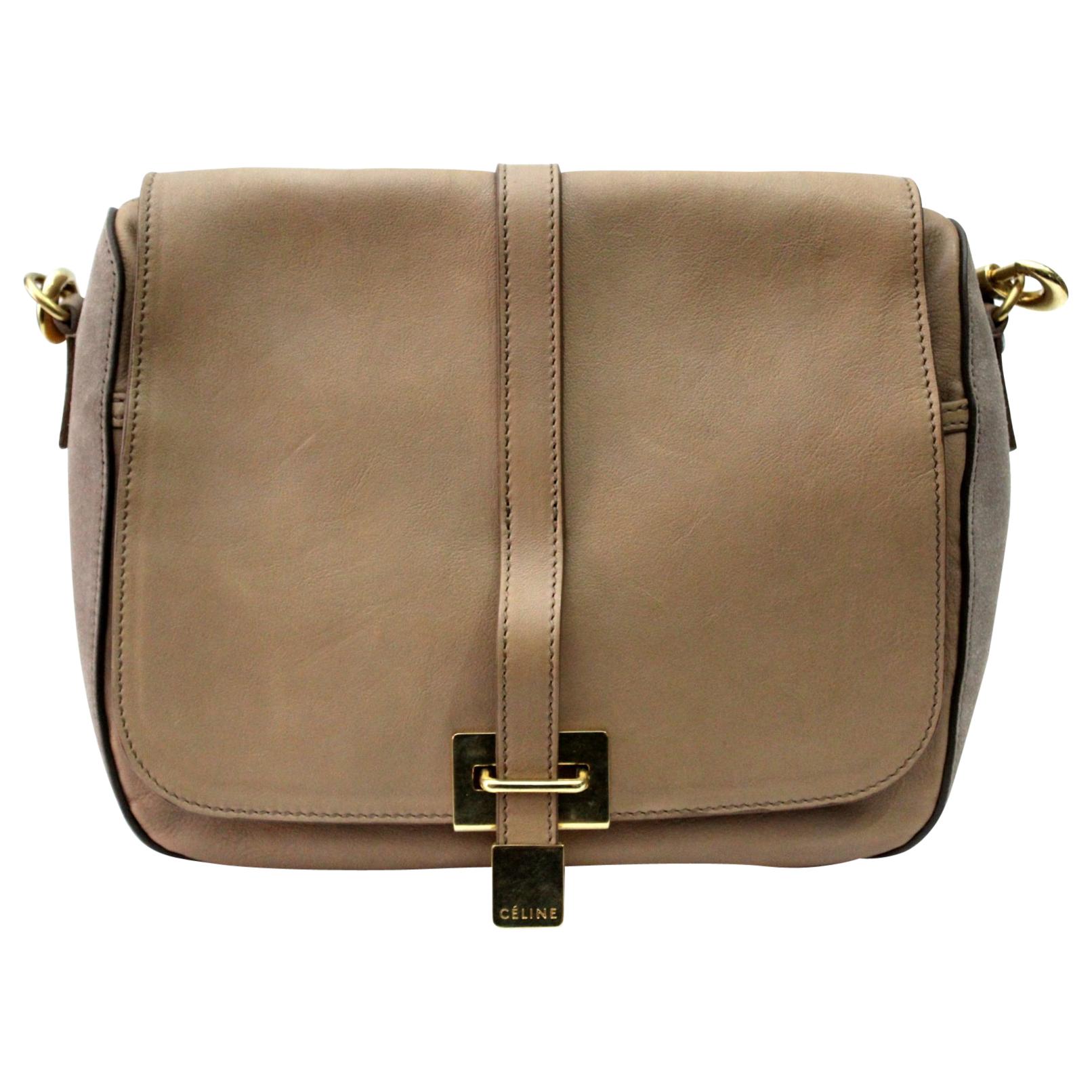 Cèline Leather/Suede CrossBody Bag