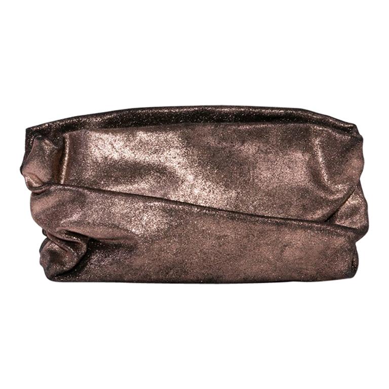 MARTIN MARGIELA Pouch in Brown Mordoré Leather For Sale
