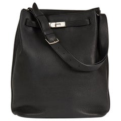 Hermès - Sac So Kelly 26 cm en cuir noir Togo, 2010