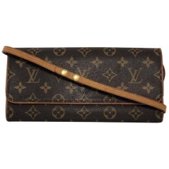 Louis Vuitton Monogram Pochette Twin GM Crossbody Shoulder Handbag