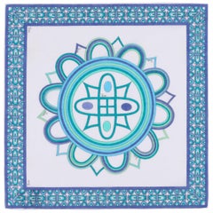 Vintage EMILIO PUCCI c.1970
s Signature Geometric Op Art Print Handkerchief / Scarf NOS