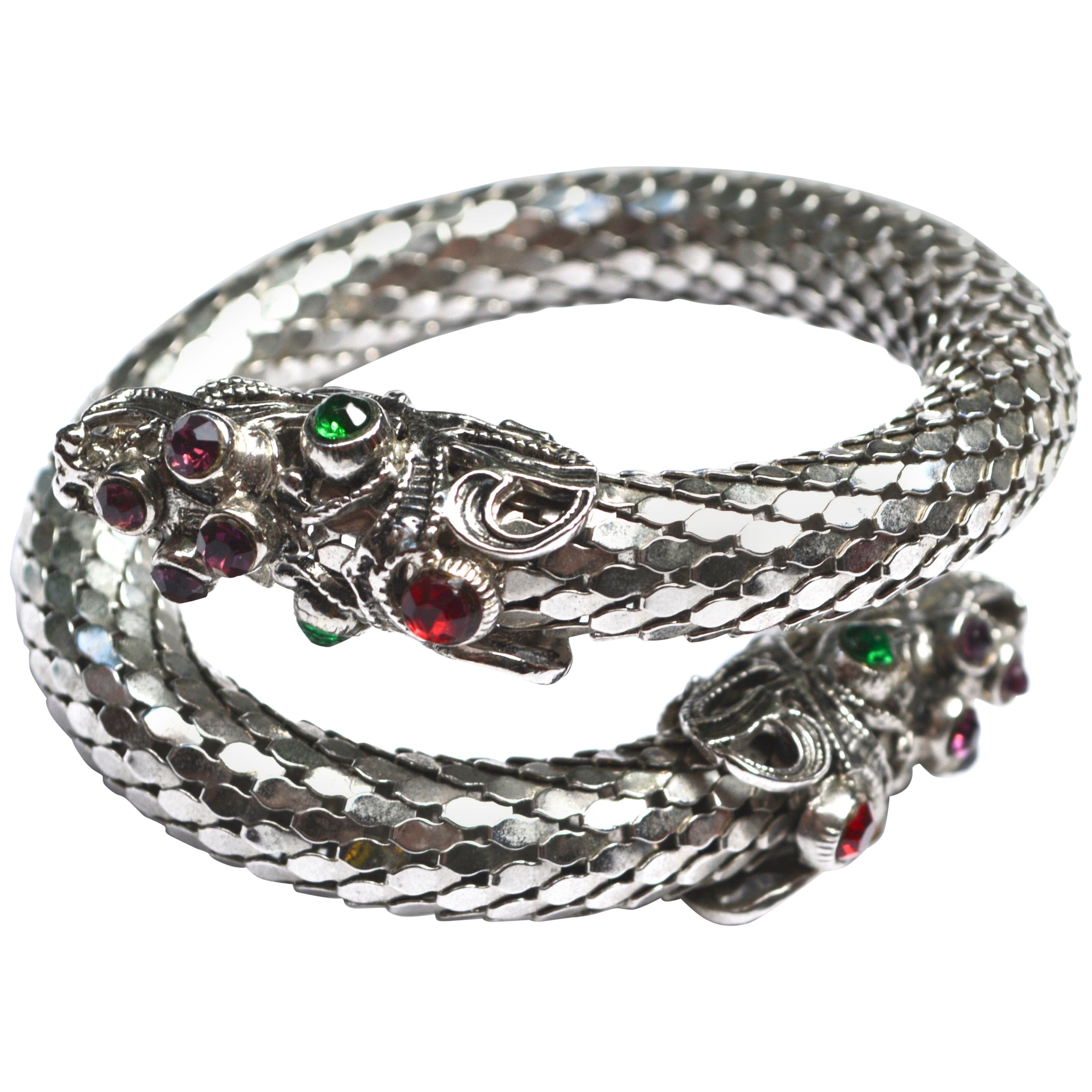 60s Mesh Dragon Bracelet For Sale