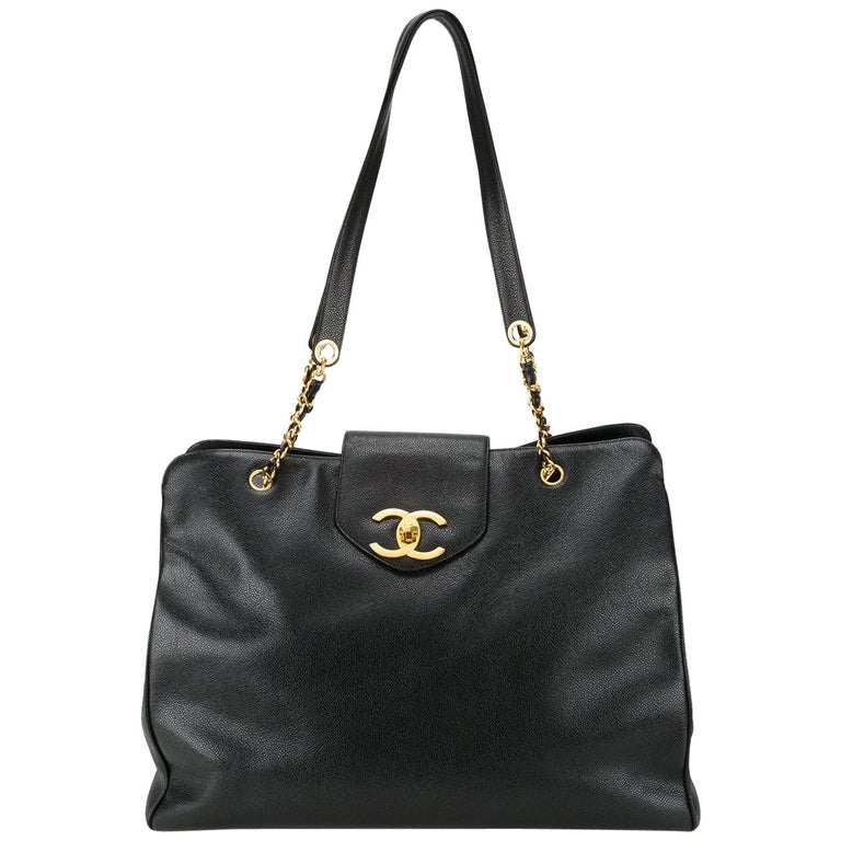 chanel extra large tote bag