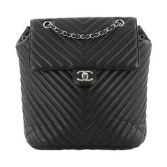 Chanel Urban Spirit Backpack Chevron Calfskin Large