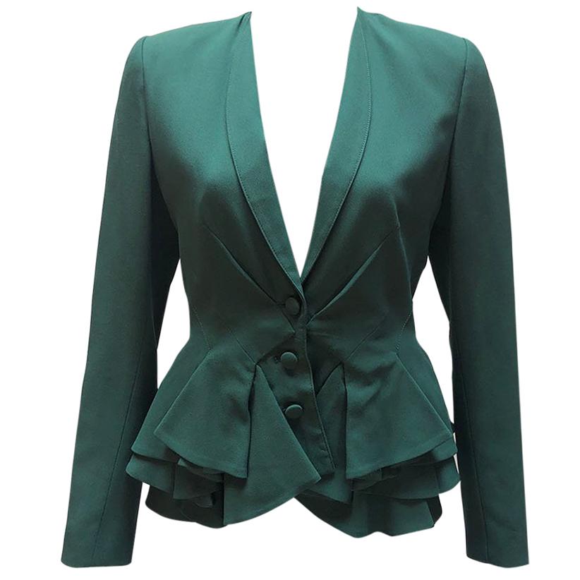 Zac Posen Teal Blazer