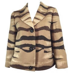 Valentino Wool Print Blazer Jacket