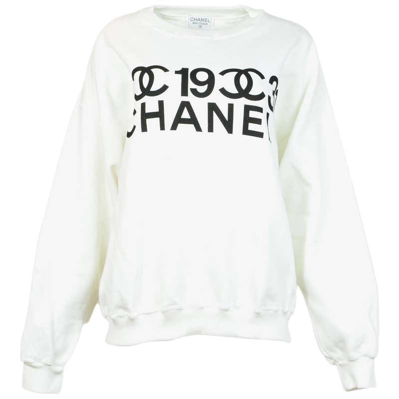 White chanel crewneck Clearance