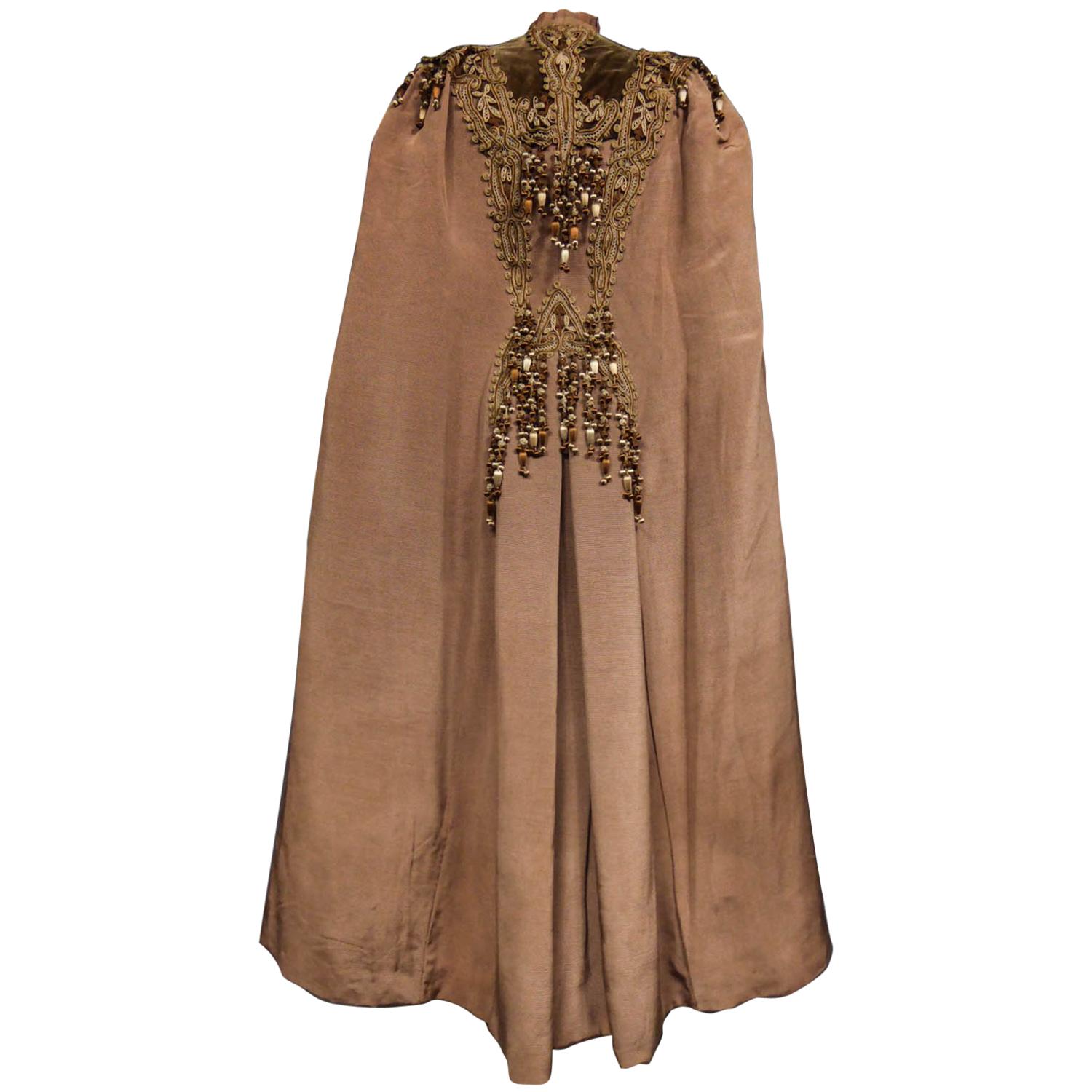 French Evening Cape with Trimmings Emile Pingat style 1890 - 1905