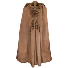 Antique French Evening Cape with Trimmings Emile Pingat style 1890 - 1905