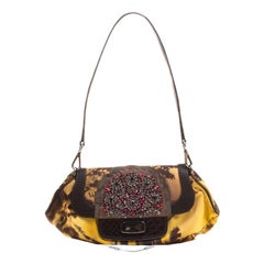 Prada Multicolor Nylon Crystal Embellished Shoulder Bag