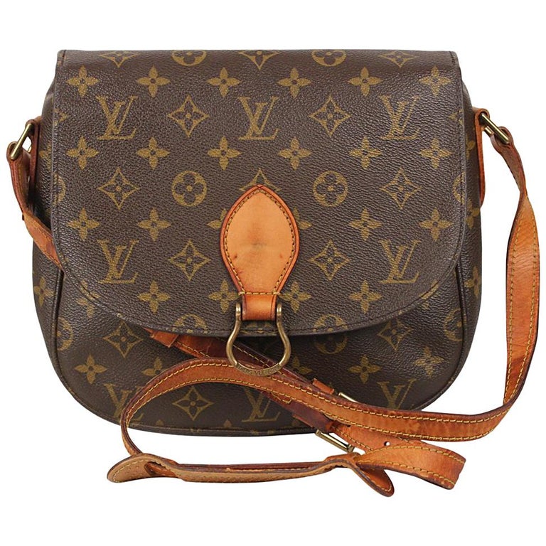 Saint cloud vintage cloth crossbody bag Louis Vuitton Brown in