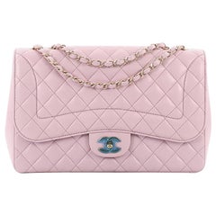 Chanel Mademoiselle Chic Flap Bag Quilted Lambskin Jumbo