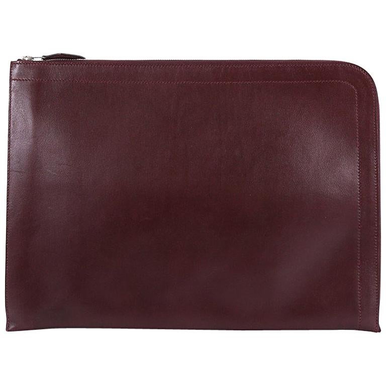 Hermes Zip Around Document Holder Box Calf Large at 1stDibs hermes document holder