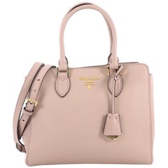 Prada Convertible Open Tote Saffiano Leather Small