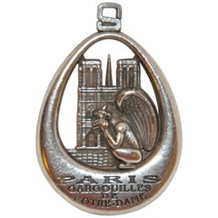 Silver Hardware "Paris Garagouilles de Notre-Dame" Pendant