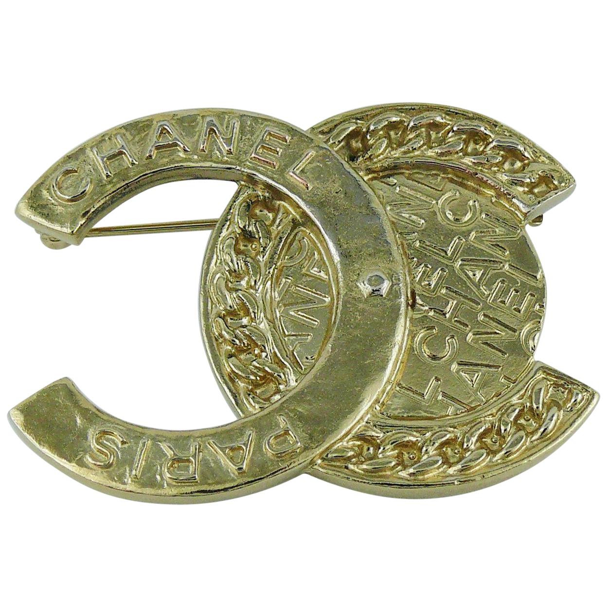 Chanel Medallion Coin CC Logo Brooch 2016