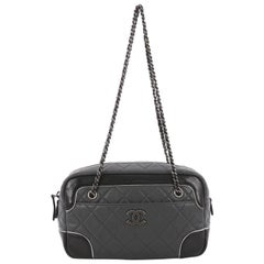 Chanel Two-Tone Camera Chain Bag Quilted Calfskin Medium