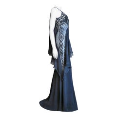 Valentino Sheer Side Silk Slip Gown SS 2000