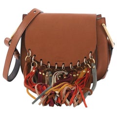Chloe Multicolor Hudson Fringe Bag Leather Small