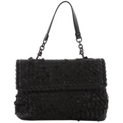 Bottega Veneta Olimpia Shoulder Bag Tobu Intrecciato Nappa Medium