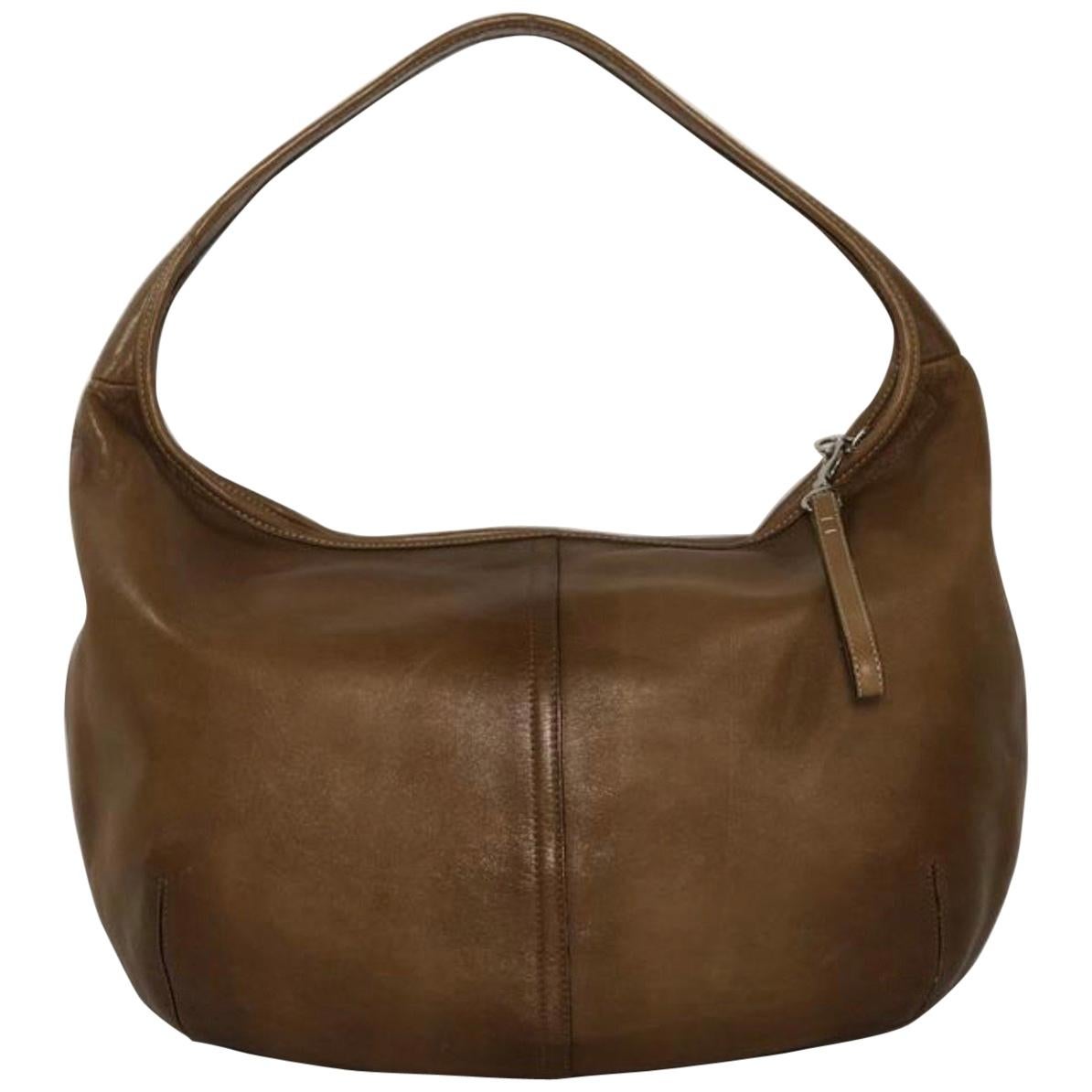 Coach Vintage Ergo Leather Hobo in Brown For Sale