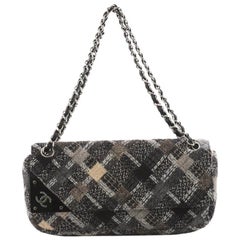 Chanel CC Tab Flap Shoulder Bag Tweed East West