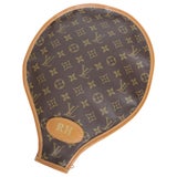 RARE Vintage Louis Vuitton Leather Monogram Tennis Racquet Cover