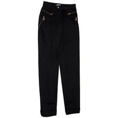 Black Vintage Chanel Denim Pants