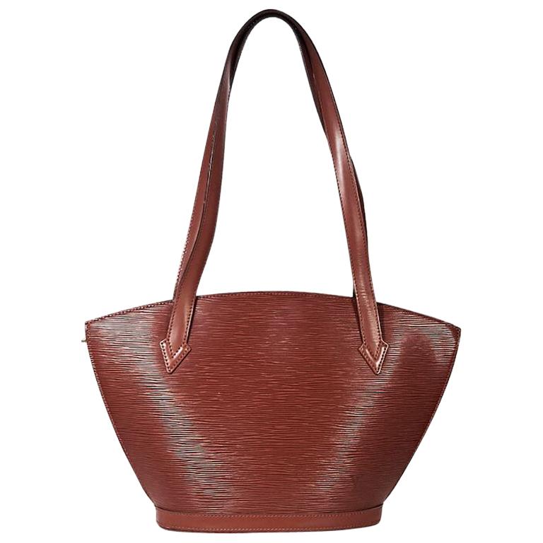 Tan Louis Vuitton Epi Leather Shoulder Bag
