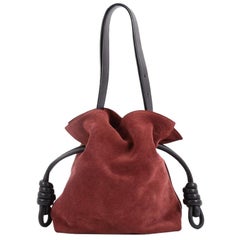 Loewe Flamenco Knot Bag Suede Medium