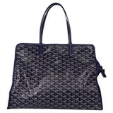 Brand New Goyard Grey Sac Hardy PM Dog Carrier Pet Bag with Pouch