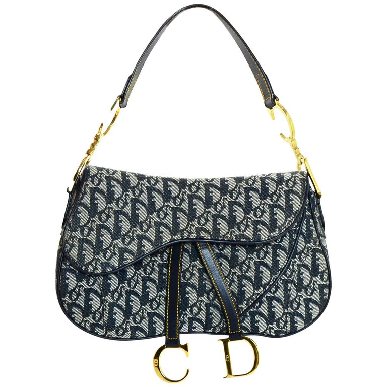 Dior, Bags, Dior Vintage Monogram Cd Zip Shoulder Bag