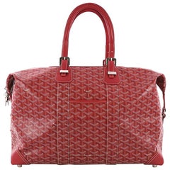 Goyard Duffle Boeing 45 Travel Handbag in Red 67461 For Sale at 1stDibs