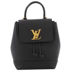 Louis Vuitton Calfskin Lockme Backpack Black M41815 RARE Sold Out