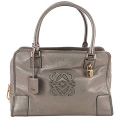 Loewe Amazona Bag Leather 36, crafted in silver leather