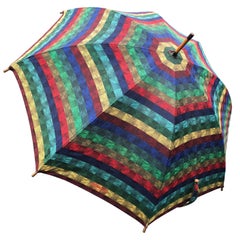 Missoni Vintage Large Wood Handled Umbrella