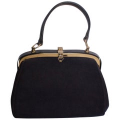 Retro Blue Suede Bag, Lederer for Russell and Bromley