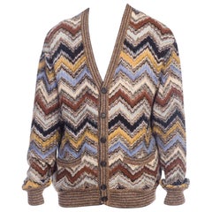 Vintage Mens Missoni Soft Knit Cardigan Sweater