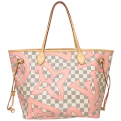Louis Vuitton Limited Edition Neverfull MM Tahitienne Tahiti Rose Canvas Tote