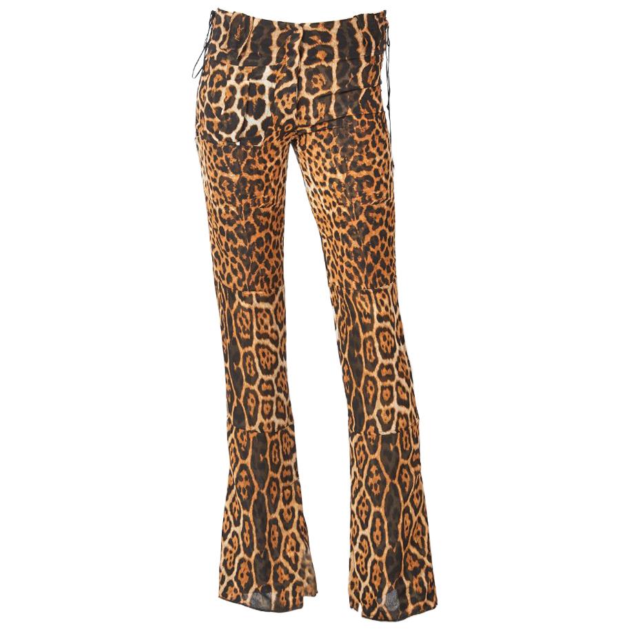 Tom Ford YSL Leopard Pattern Pants