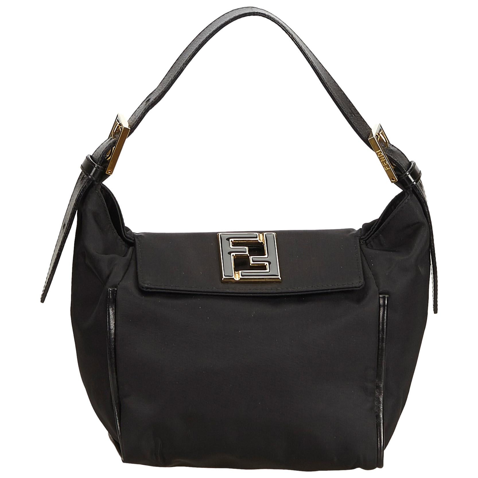 Fendi Black Nylon Handbag