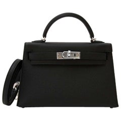 Hermès Kelly II Mini Veau Epsom Black PHW